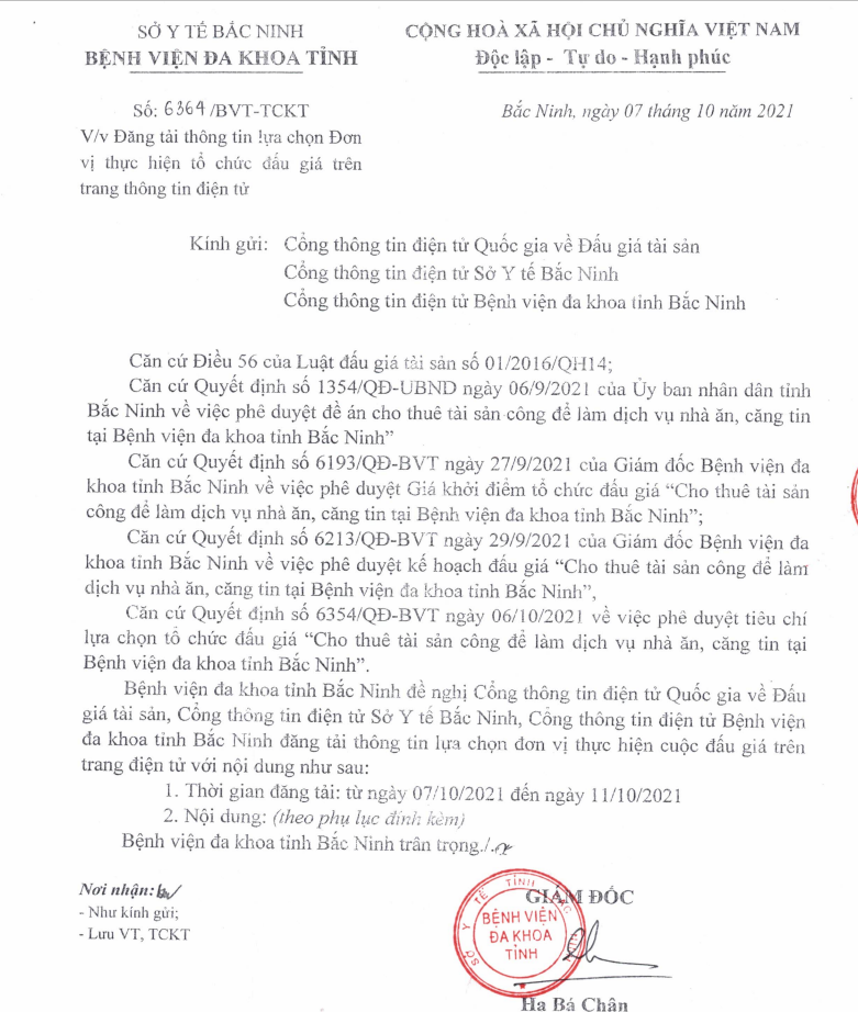 79king12 lựa chọn Đơn vị thực hiện tổ chức đấu giá trên trang thông tin điện tử