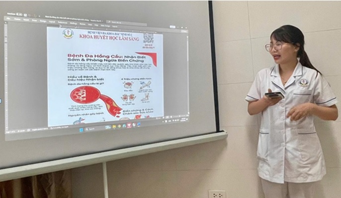 TRUYỀN THÔNG GIÁO DỤC SỨC KHỎE  TẠI KHOA 79 king 12: ĐỒNG HÀNH CÙNG  NGƯỜI BỆNH TRONG ĐIỀU TRỊ VÀ CHĂM SÓC TOÀN DIỆN