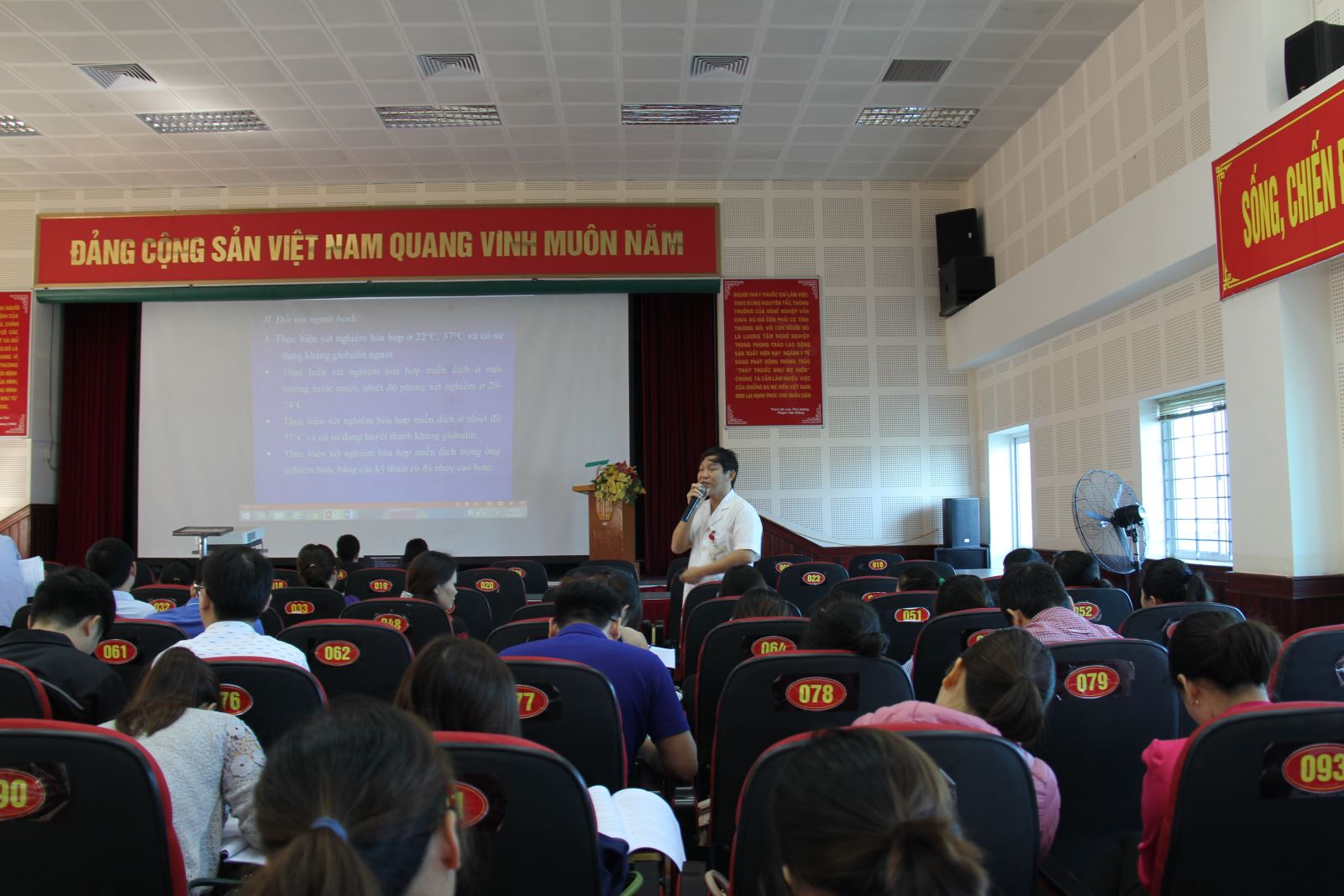 BSCKI. Lê Tiến Đại trình bày tại lớp tập huấn